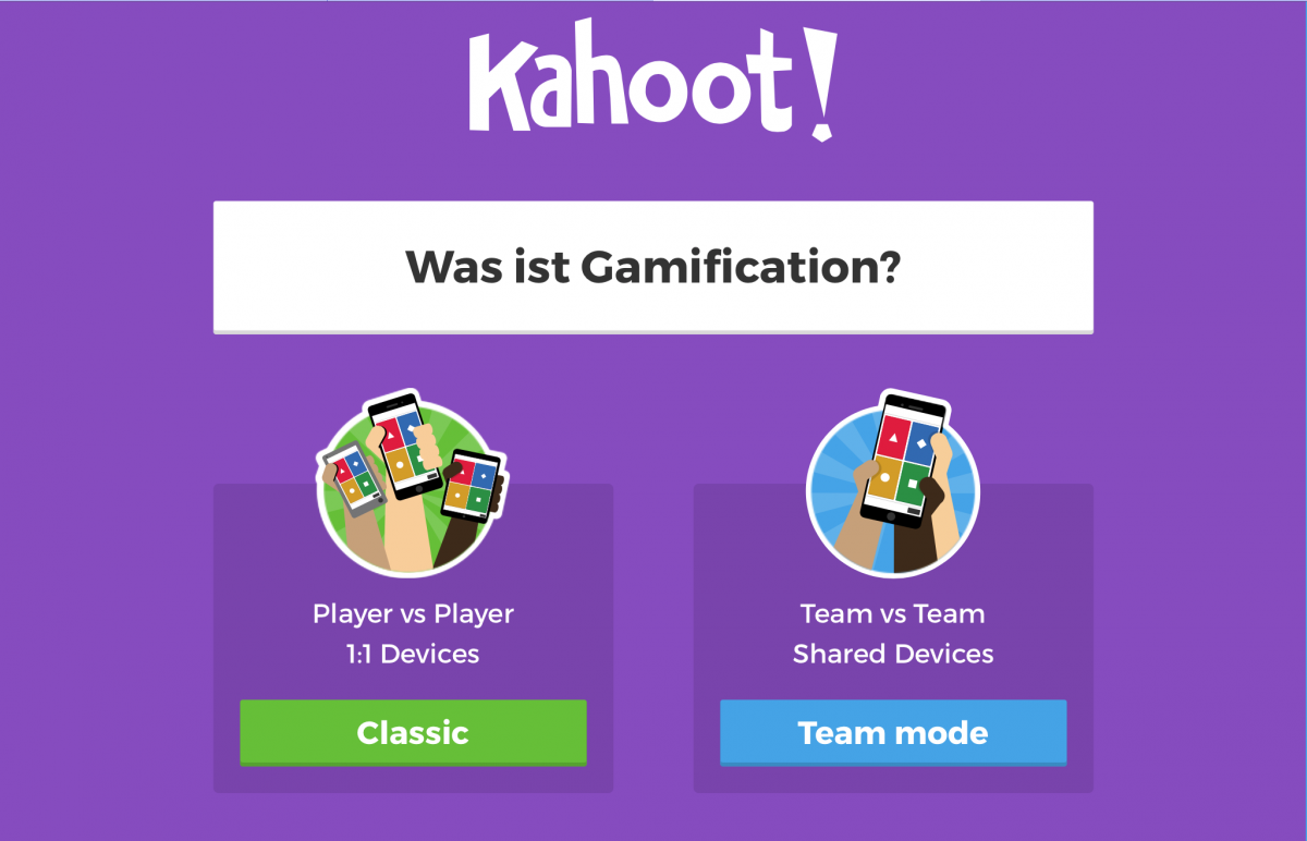 Gamification-Tools: Kahoot